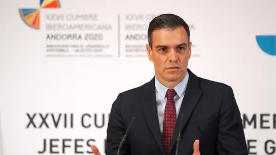 l presidente del Gobierno español, Pedro Sánchez, tras finalizar la XXVII Cumbre Iberoamericana l presidente del Gobierno español, Pedro Sánchez, tras finalizar la XXVII Cumbre Iberoamericana