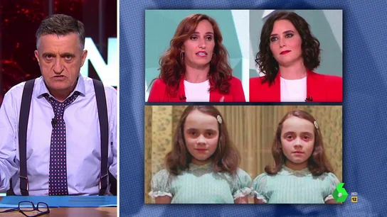 El chiste de Wyoming sobre el idéntico look de Isabel Díaz Ayuso y Mónica García en el debate El chiste de Wyoming sobre el idéntico look de Isabel Díaz Ayuso y Mónica García en el debate