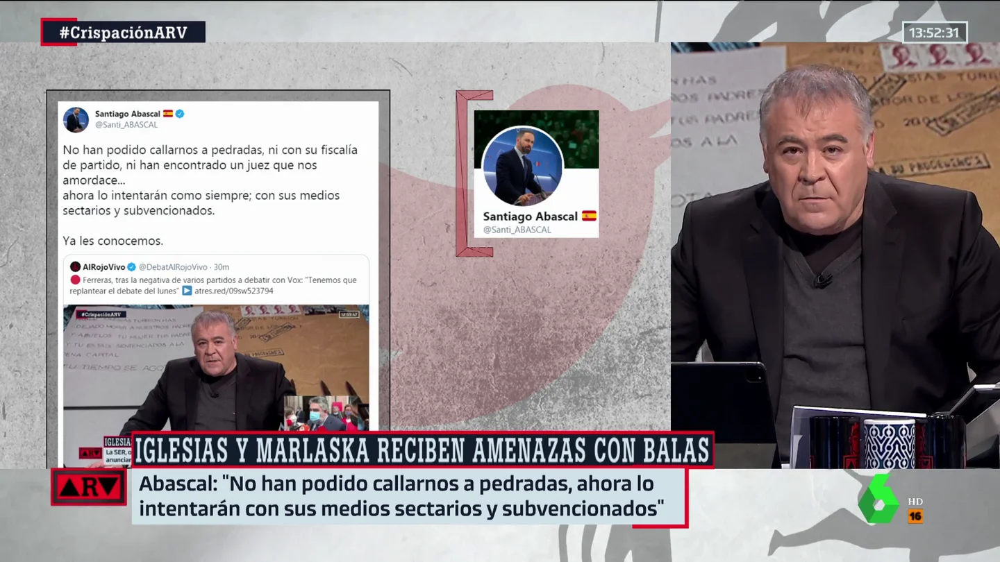 Ferreras responde a Abascal Ferreras responde a Abascal