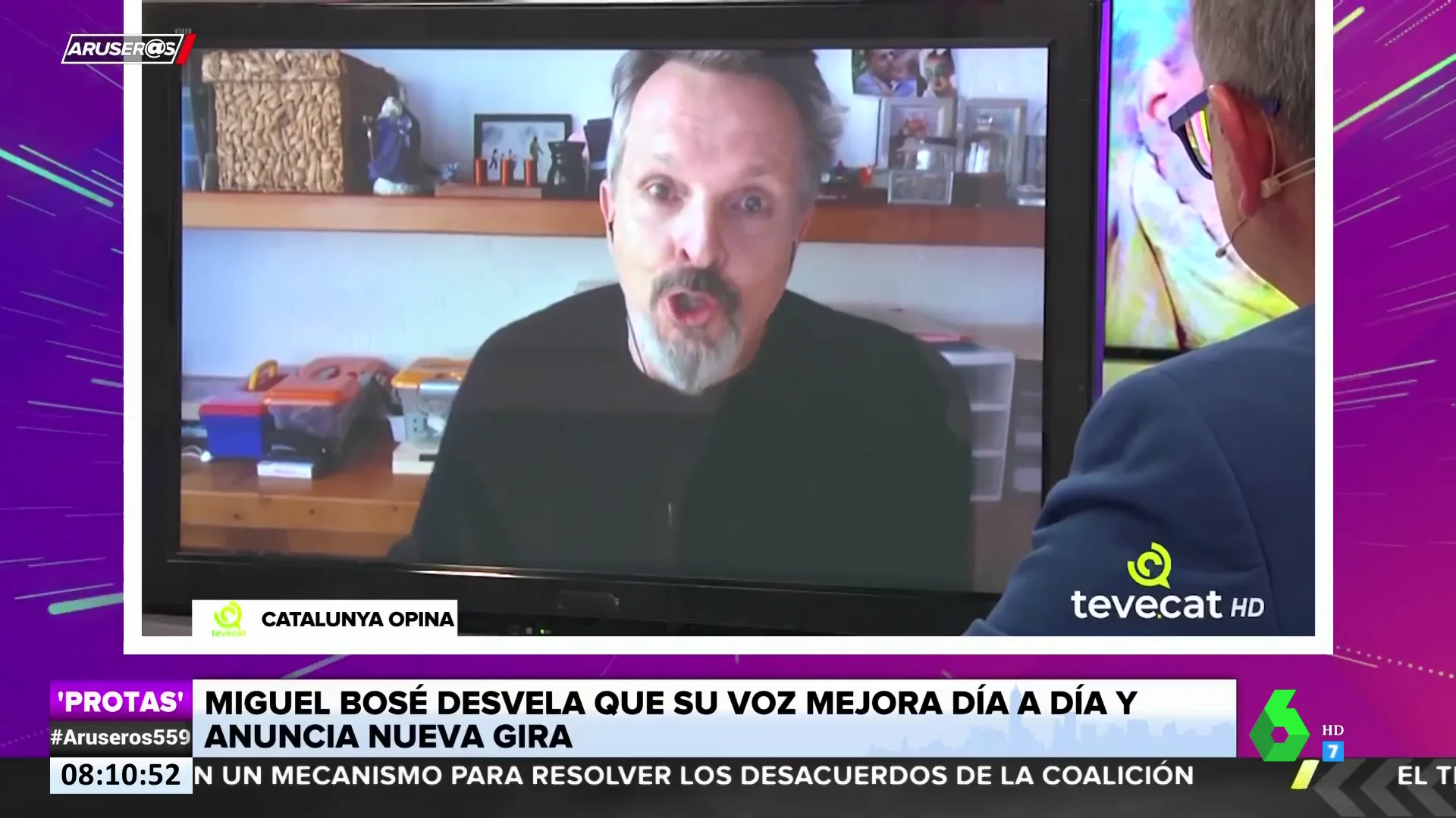 Miguel Bosé rompe a llorar al hablar de su madre: "Desde pequeños nos enseñó a volar"