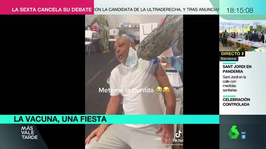 Imagen de una persona recibiendo la vacuna contra el coronavirus Imagen de una persona recibiendo la vacuna contra el coronavirus