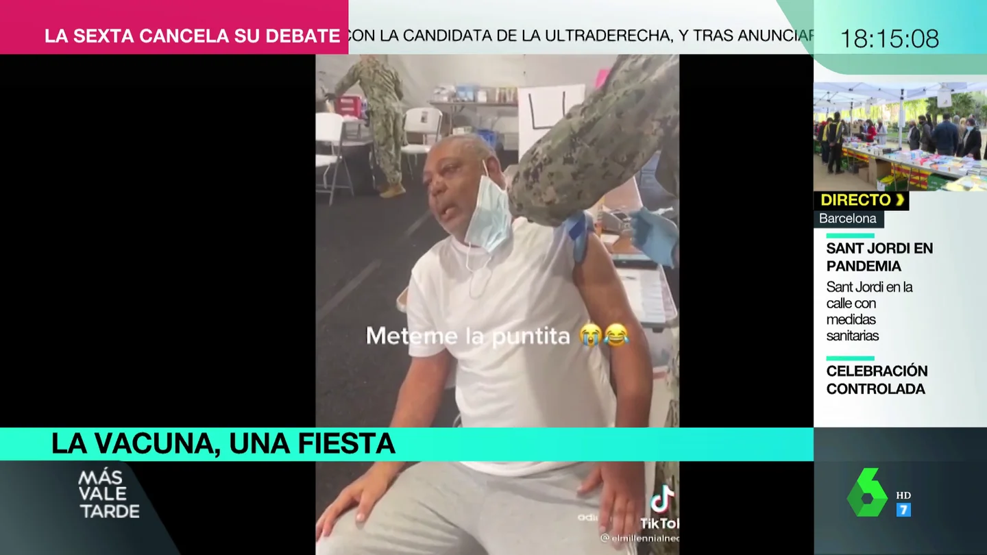 Imagen de una persona recibiendo la vacuna contra el coronavirus Imagen de una persona recibiendo la vacuna contra el coronavirus