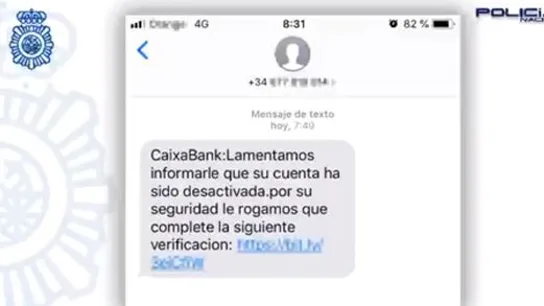Alerta por un falso mensaje de Caixabank Alerta por un falso mensaje de Caixabank