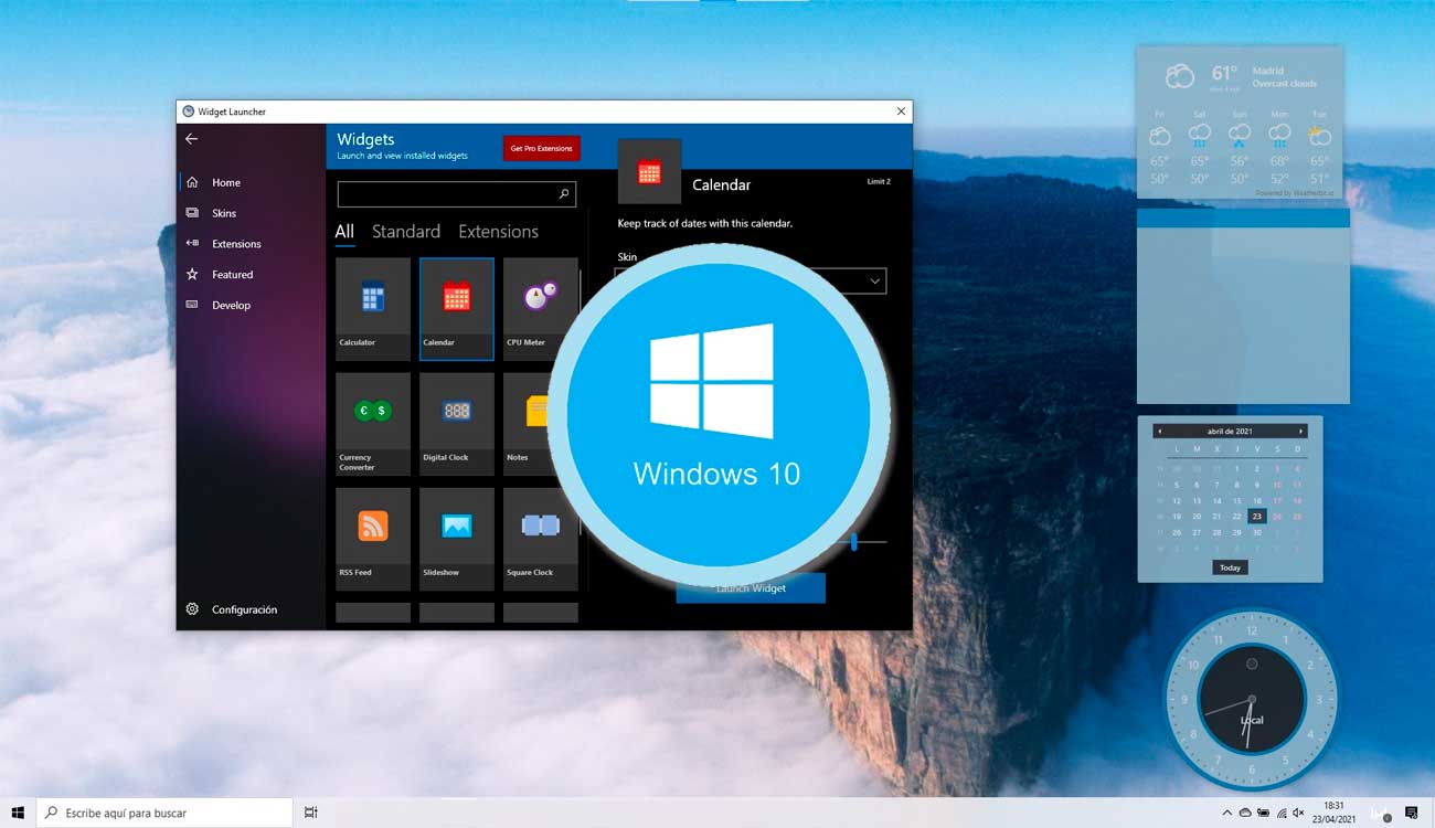 windows 10 widgets