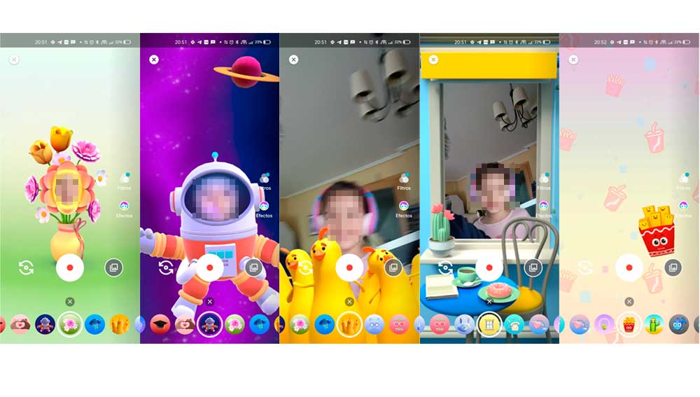 Prueba distintos filtros y efectos en tus chats de vídeo