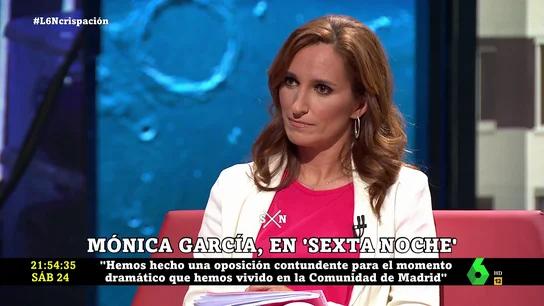 Mónica García defiende que Pablo Iglesias abandonara el debate de la SER: "Me parece legítimo que se levantara" Mónica García defiende que Pablo Iglesias abandonara el debate de la SER: "Me parece legítimo que se levantara"
