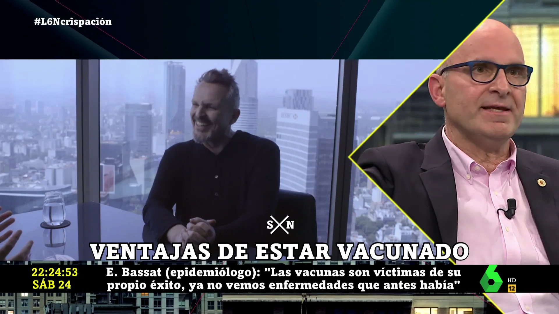 La rotunda respuesta de López Guerrero a Miguel Bosé: "Los negacionistas de su quinta han llegado a esa edad porque están vacunados"