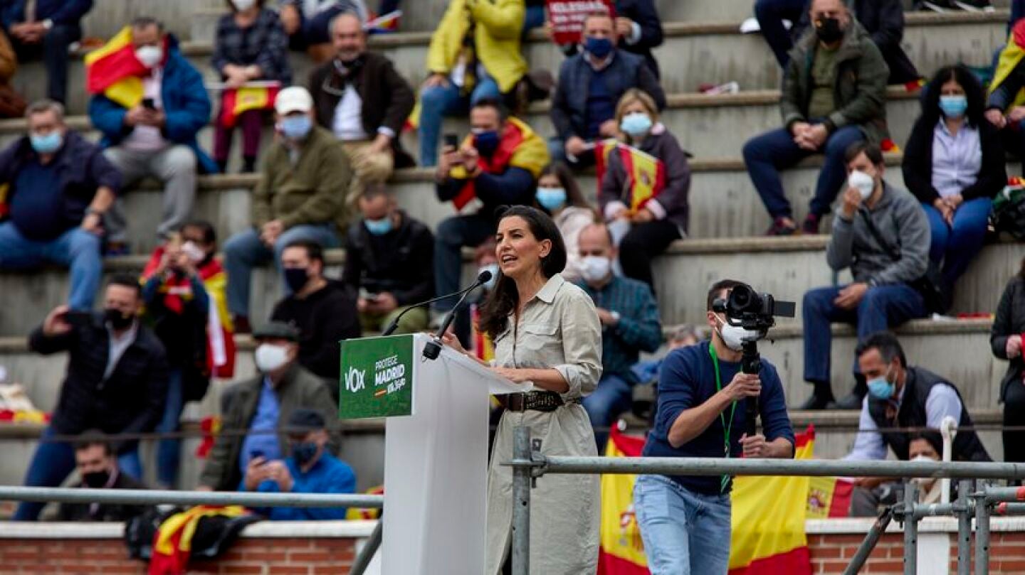 Roc&iacute;o Monasterio, en el acto de Vox
