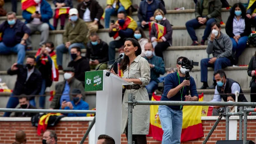 Rocío Monasterio, en el acto de Vox