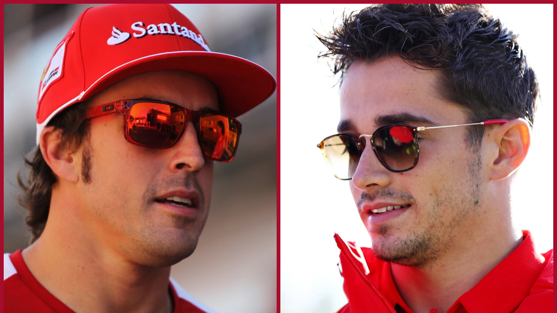 Alonso y Leclerc, en Ferrari