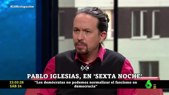 Iglesias: "La deshumanización crea un caldo de cultivo para que un día te peguen un tiro en la cabeza" Iglesias: "La deshumanización crea un caldo de cultivo para que un día te peguen un tiro en la cabeza"