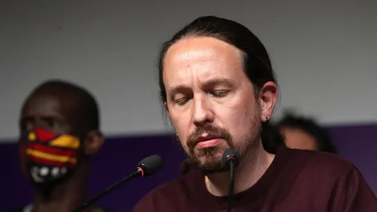 Pablo Iglesias comparece tras conocer los resultados del 4M Pablo Iglesias comparece tras conocer los resultados del 4M