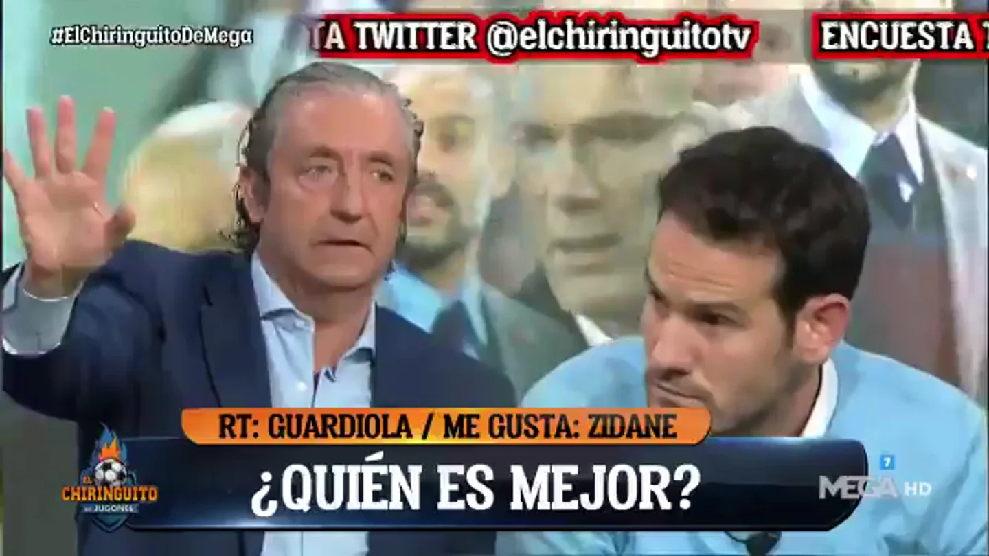 ¿Es mejor entrenador Zidane o Guardiola?: tenso cara a cara entre Pedrerol y Quim Domènech en 'El Chiringuito' ¿Es mejor entrenador Zidane o Guardiola?: tenso cara a cara entre Pedrerol y Quim Domènech en 'El Chiringuito'