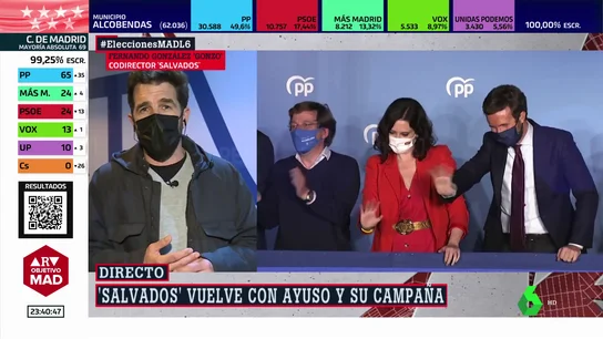 Gonzo, tras adentrarse en la campaña de Ayuso: "La política es cada vez más los personalismos, no las propuestas" Gonzo, tras adentrarse en la campaña de Ayuso: "La política es cada vez más los personalismos, no las propuestas"