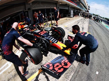 El monoplaza de Max Verstappen