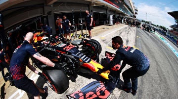 El monoplaza de Max Verstappen