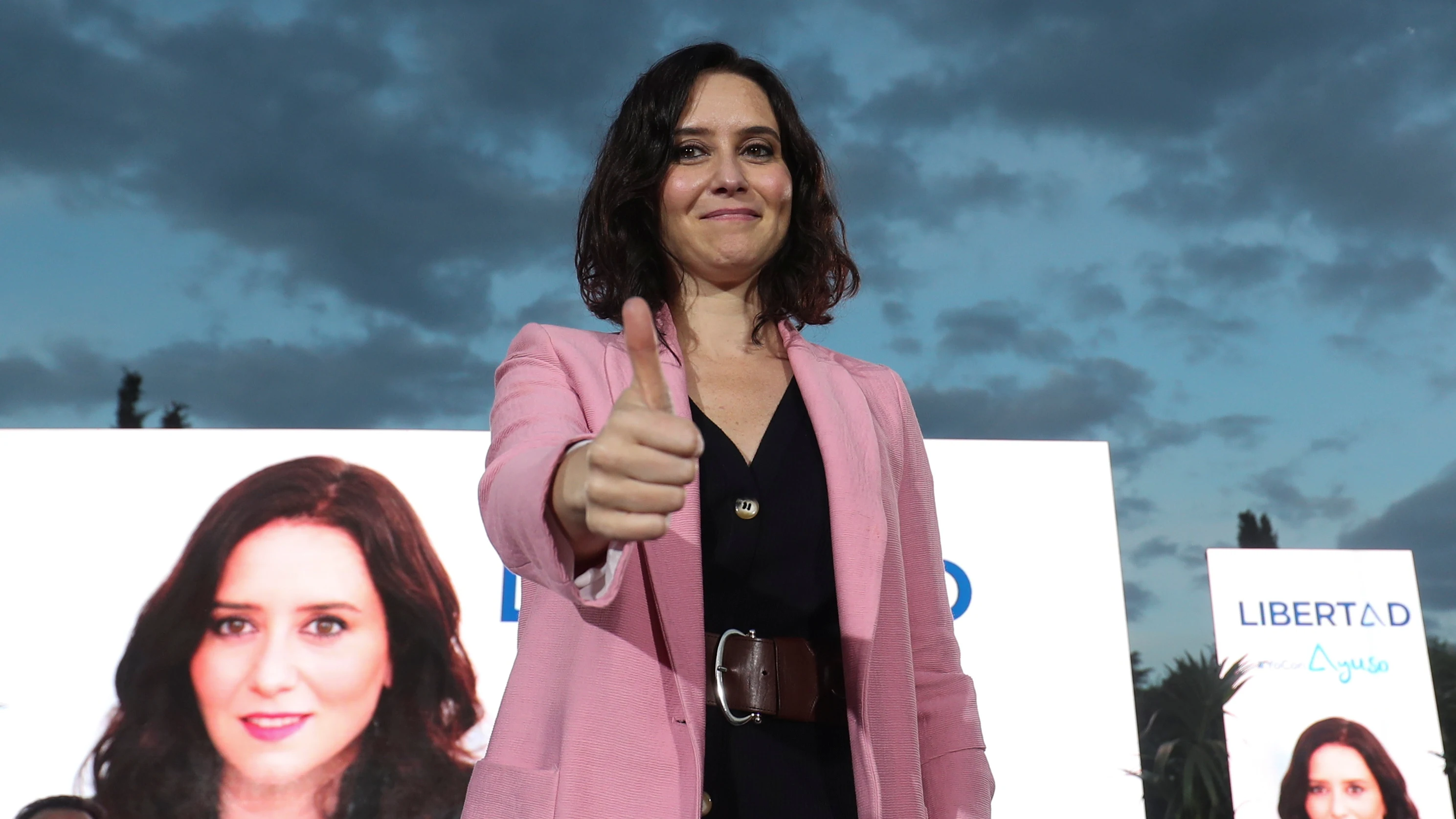 Isabel Díaz Ayuso, durante su mitin de cierre de campaña por las elecciones del 4M