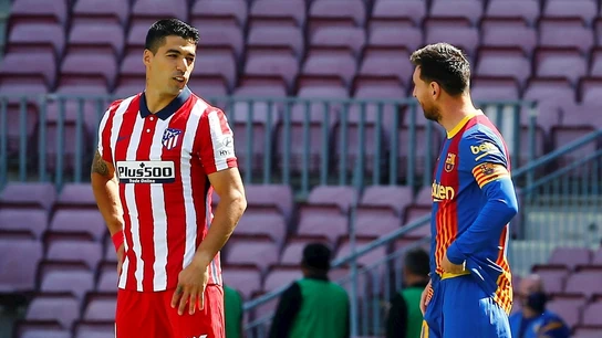 Luis Suárez, con Messi Luis Suárez, con Messi