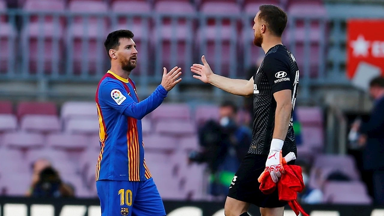 Leo Messi y Jan Oblak