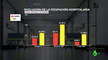 Evolución de la ocupación hospitalaria en España