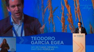 Teodoro García Egea, en el Congreso provincial de Castellón del PP