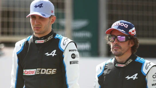 Esteban Ocon y Fernando Alonso Esteban Ocon y Fernando Alonso