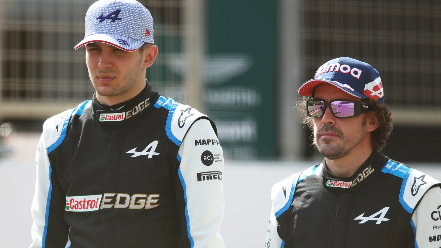 Esteban Ocon y Fernando Alonso Esteban Ocon y Fernando Alonso