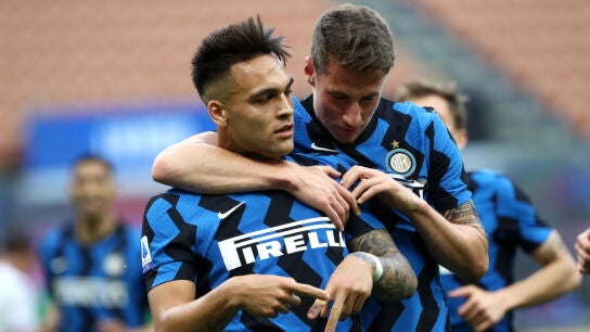 Lautaro Mart&iacute;nez, con el Inter