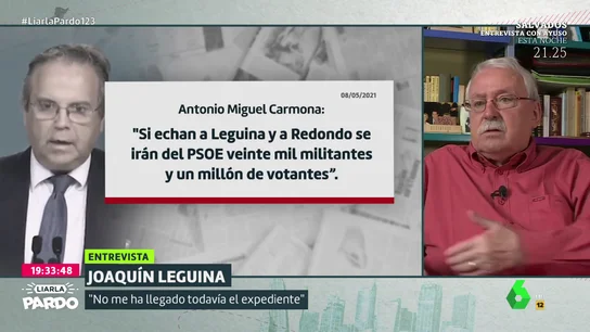 Joaquín Leguina, en Liarla Pardo Joaquín Leguina, en Liarla Pardo