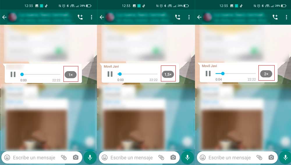 Cambia la velocidad de reproducción