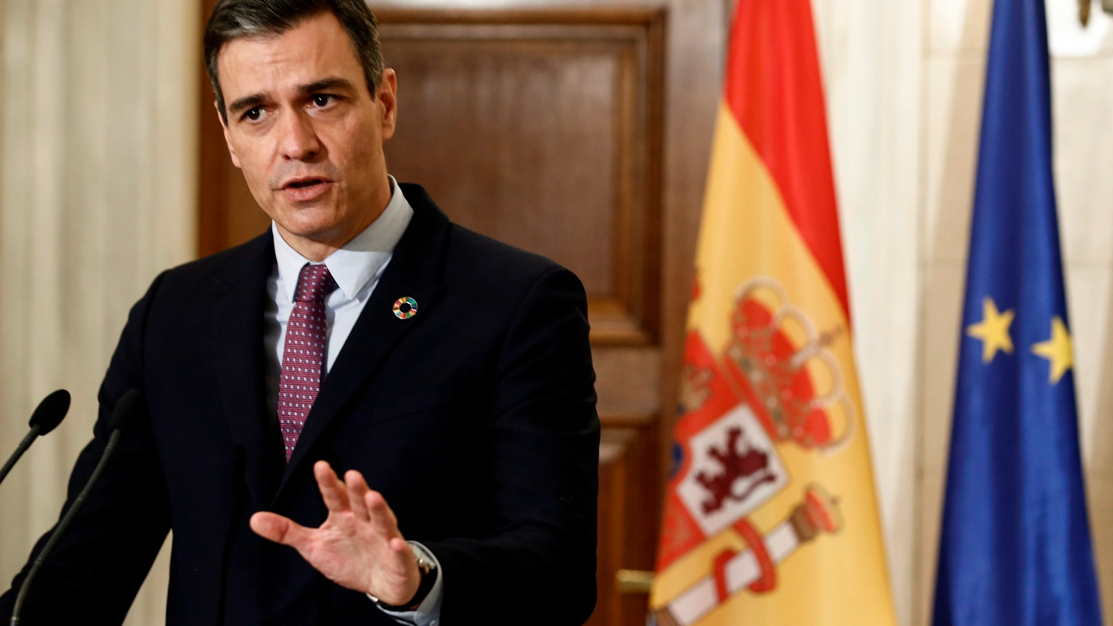 El presidente del Gobierno, Pedro Sánchez