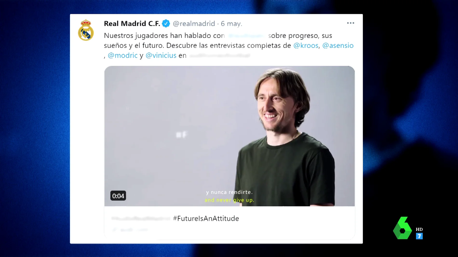  El error del Real Madrid en Twitter: confunde a usuarios anónimos con Modric, Asensio o Vinicius