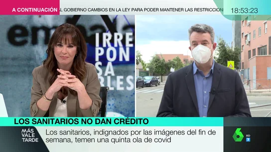 Carballo, tajante sobre las imágenes de fiestas y aglomeraciones tras el fin del estado de alarma: "Son una vergüenza, son el espejo de un país" Carballo, tajante sobre las imágenes de fiestas y aglomeraciones tras el fin del estado de alarma: "Son una vergüenza, son el espejo de un país"