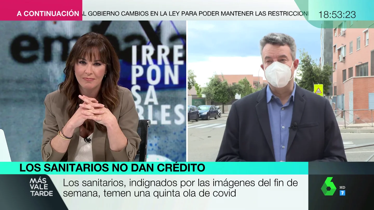 Carballo, tajante sobre las imágenes de fiestas y aglomeraciones tras el fin del estado de alarma: "Son una vergüenza, son el espejo de un país" Carballo, tajante sobre las imágenes de fiestas y aglomeraciones tras el fin del estado de alarma: "Son una vergüenza, son el espejo de un país"