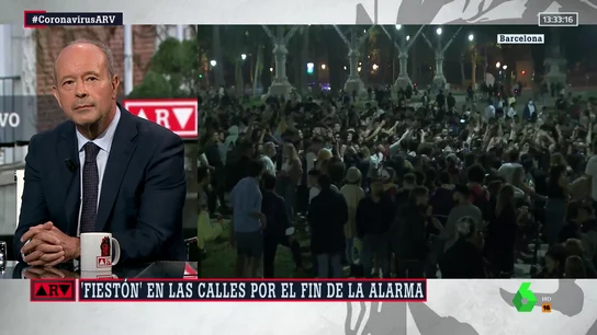El ministro de Justicia, ante las imágenes de los botellones: "Hay un arsenal jurídico para impedir esto, está en las ordenanzas municipales" El ministro de Justicia, ante las imágenes de los botellones: "Hay un arsenal jurídico para impedir esto, está en las ordenanzas municipales"