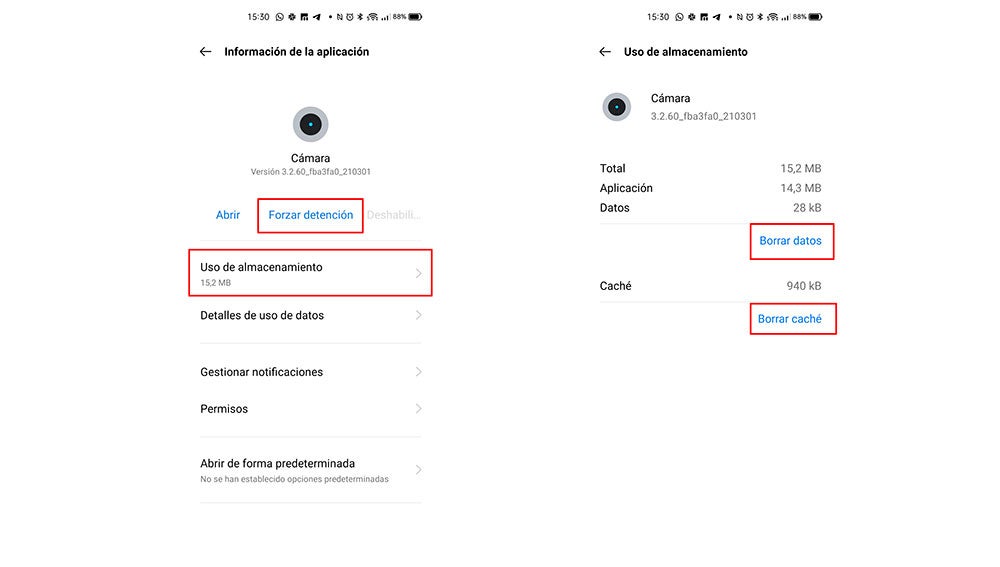 Resolviendo los problemas de la cámara