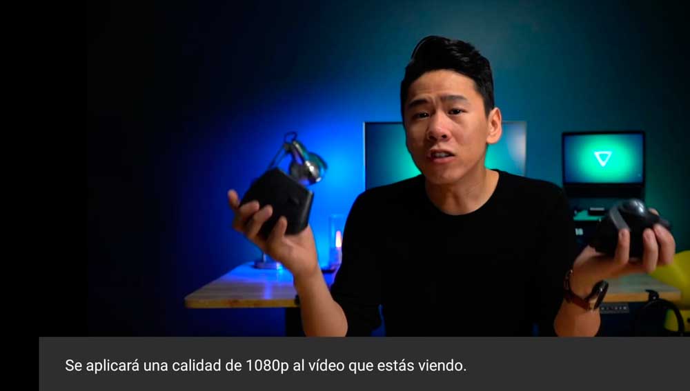 Selecciona la resolución para cada vídeo