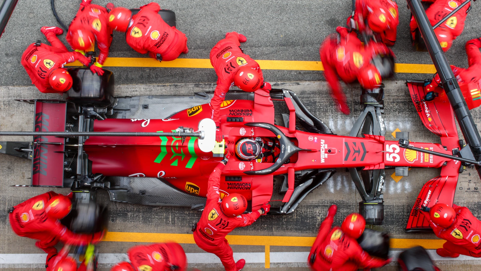 El Ferrari de Carlos Sainz