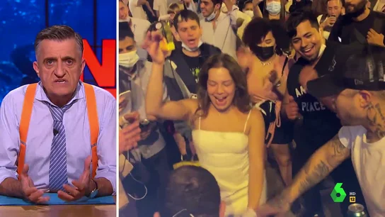 El mensaje de Wyoming a Pedro Sánchez tras las imágenes de irresponsables de fiesta sin mascarilla El mensaje de Wyoming a Pedro Sánchez tras las imágenes de irresponsables de fiesta sin mascarilla