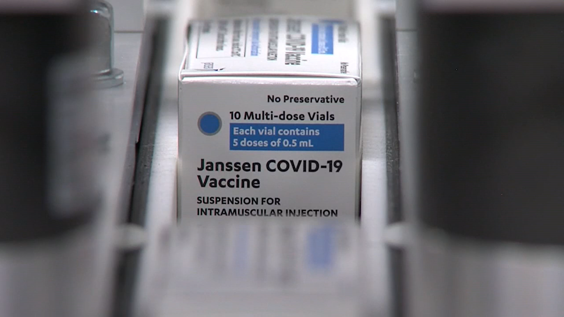 caja de vacuna Janssen