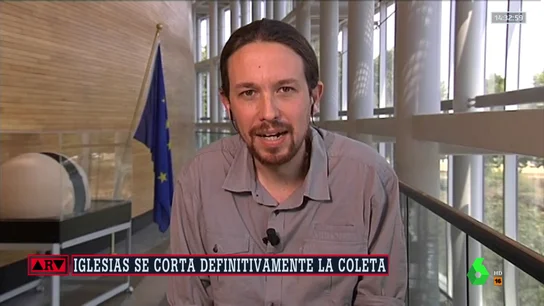 Así defendía Pablo Iglesias su coleta Así defendía Pablo Iglesias su coleta