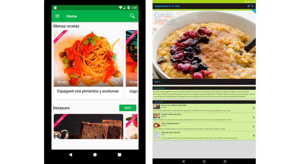 Apps de recetas veganas