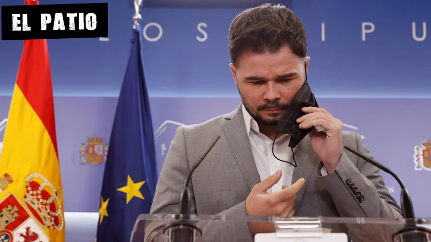 El portavoz de ERC, Gabriel Rufián