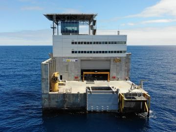 El PLOCAN, a vista de dron.
