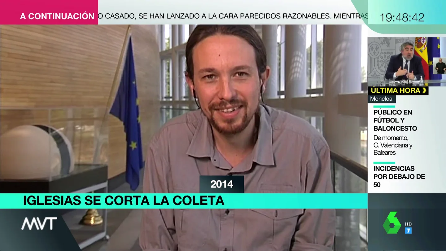 El nuevo look de Pablo Iglesias El nuevo look de Pablo Iglesias
