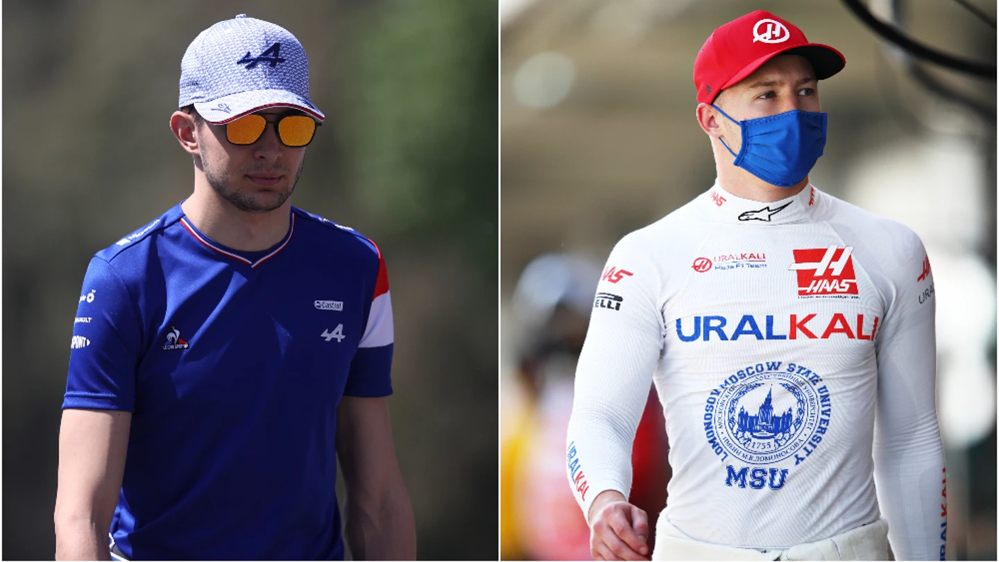Esteban Ocon y Nikita Mazepin Esteban Ocon y Nikita Mazepin