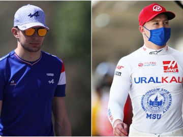 Esteban Ocon y Nikita Mazepin