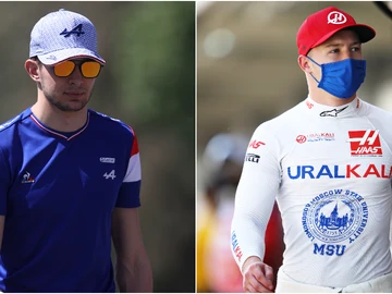 Esteban Ocon y Nikita Mazepin Esteban Ocon y Nikita Mazepin
