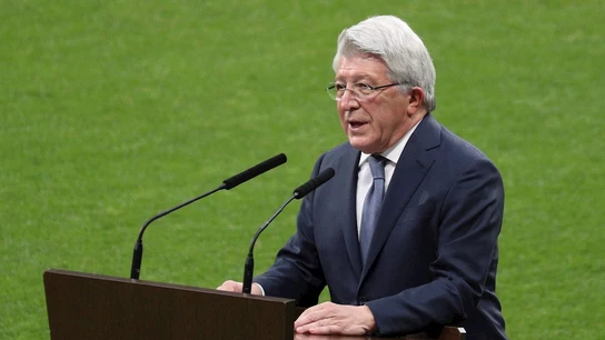 Enrique Cerezo, presidente del Atlético Enrique Cerezo, presidente del Atlético