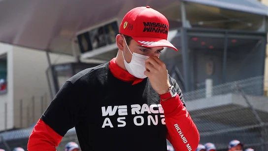 Charles Leclerc, contrariado Charles Leclerc, contrariado